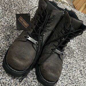 Harley-Davidson women’s Dark Brown Lace-Up Boots